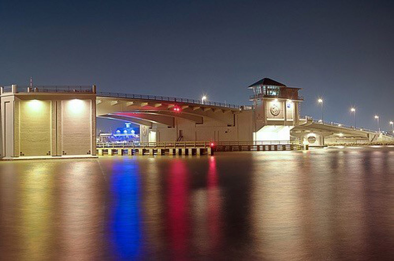 Treasure Island bridge.