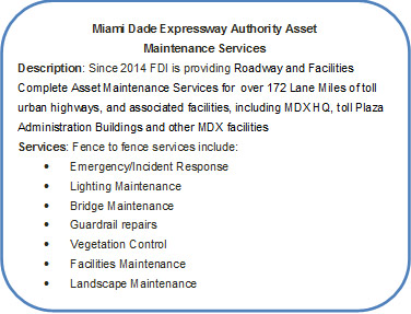 Miami Dade Expressway project description.